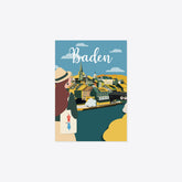 Vintage Baden – Altstadt-02 – Postkarte – A6 – Reana.Design